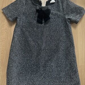 H&M Sparkle Dress with velvet bow 2T
